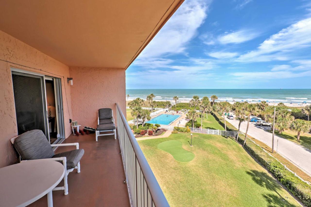 Oceanfront Cocoa Beach Condo With View Walk To Pier Esterno foto